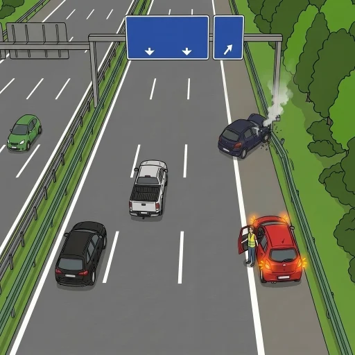 Das Absichern der Unfallstelle